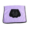 Pet  Dog Bath Towel Microfiber Soft Material Paw Print  Bath Towel