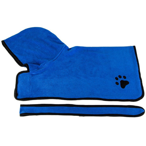 Dog Bathrobe Microfiber Super Absorbent Pet Drying Towel