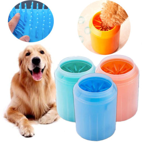 Pet Dog Paw Cleaner Cleaning Washer Brush Cup